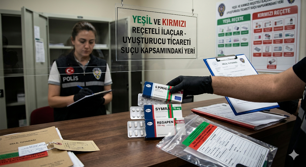 Lyrica, Symra ve Regapen Gibi Yeşil/Kırmızı Reçeteli İlaçların Uyuşturucu Ticareti Suçundaki Yeri