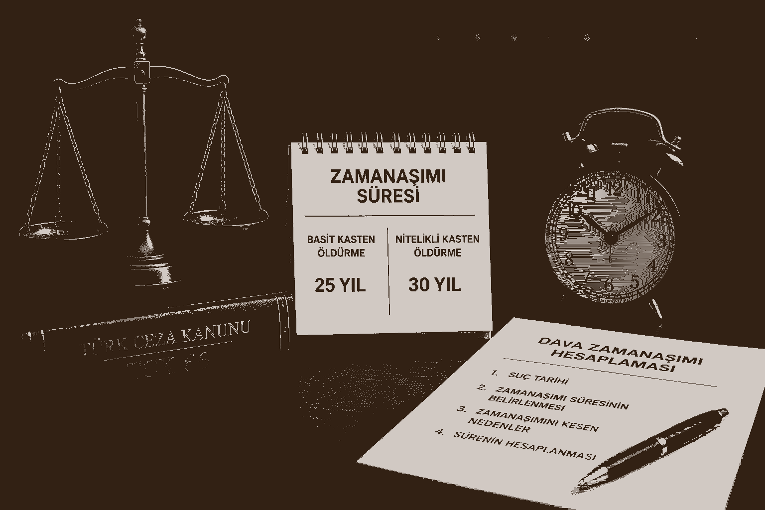 Kasten Öldürme Suçunda Zamanaşımı Süresi (TCK 66) ve Dava Zamanaşımı Hesaplaması