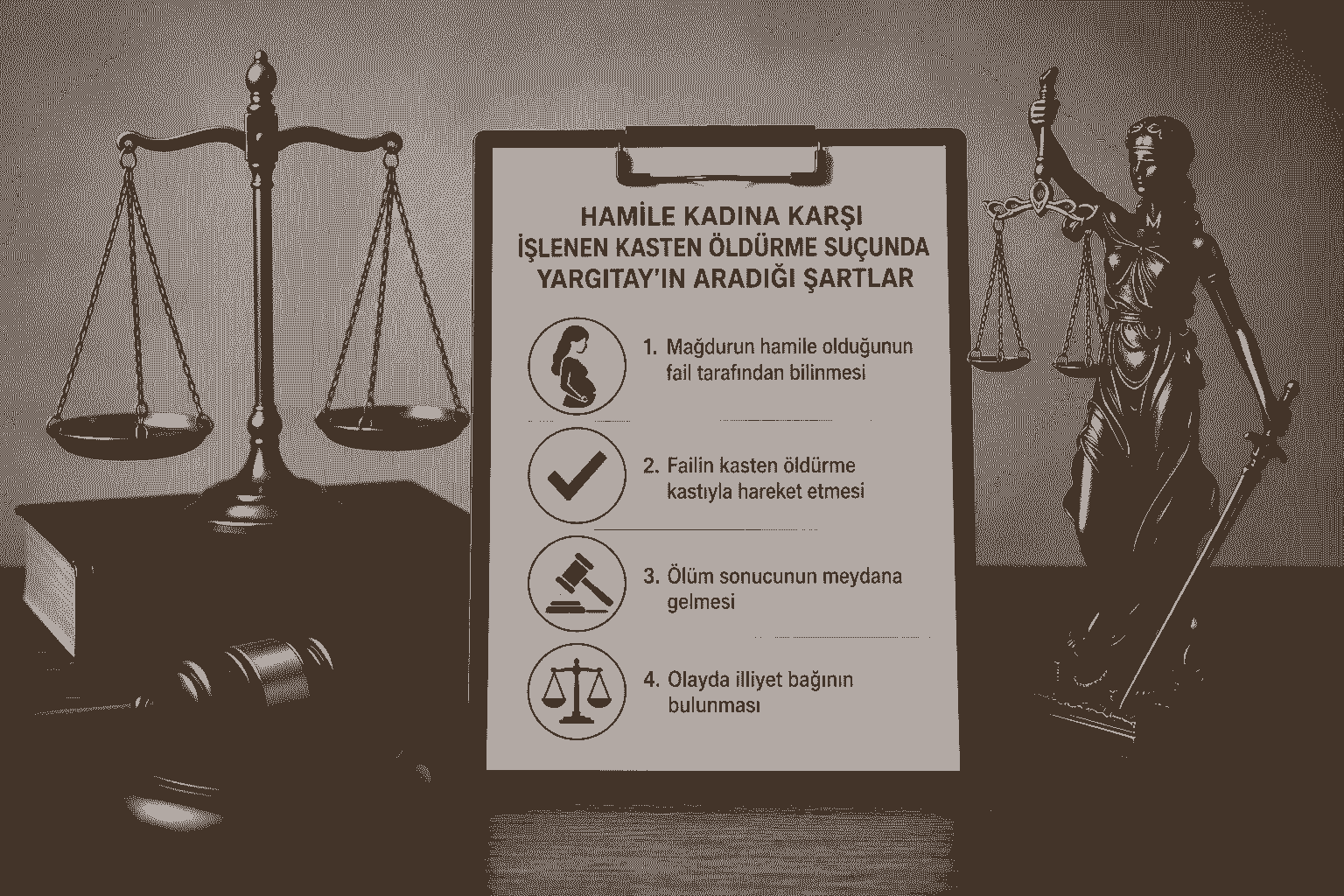 Hamile Kadına Karşı İşlenen Kasten Öldürme Suçunda Yargıtay'ın Aradığı Şartlar